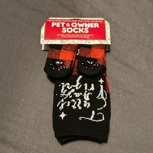 Pet & Owner Socks pair of Adult socks size 9-11 & set of small dog breed socks
